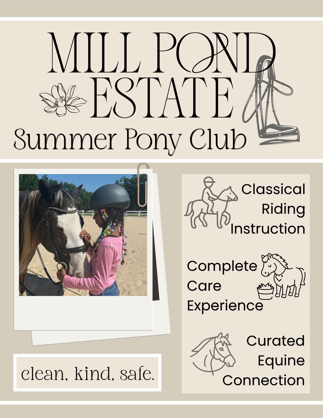Summer Pony Club: July/August Dates